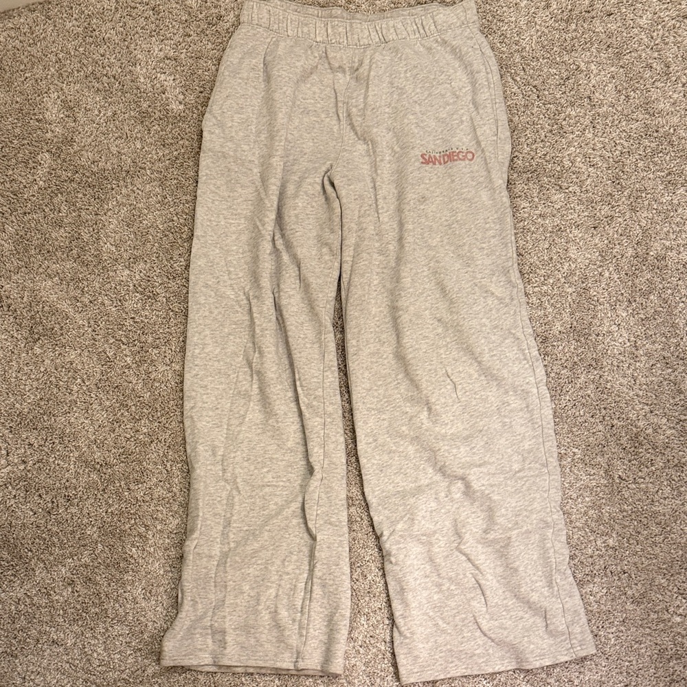 Hollister Gray 'San Diego' Sweatpants - Cozy Relaxed Fit